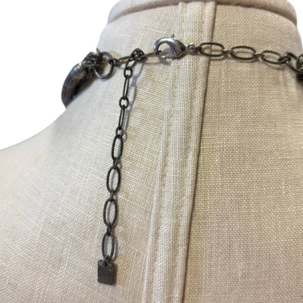 Ayala Bar Sliver/Blue/Purple Necklace - Picture 3 of 3